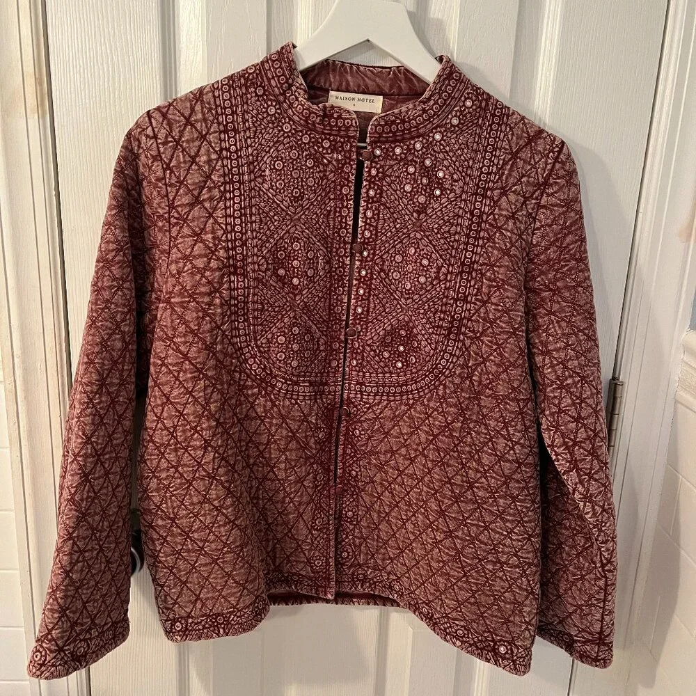 Maison Hotel Camilla Jacket - Amritsar Sangria - Picture 1 of 4
